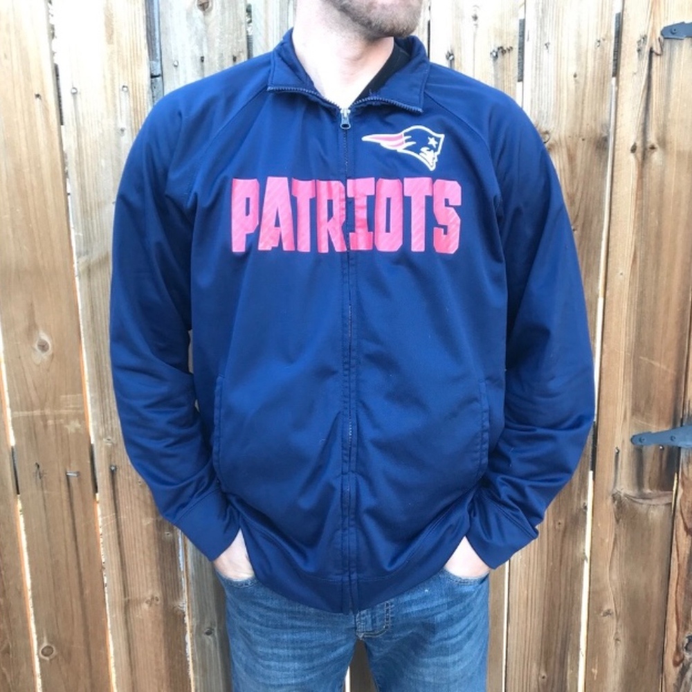 New England Patriots NFL Blue Zip Up